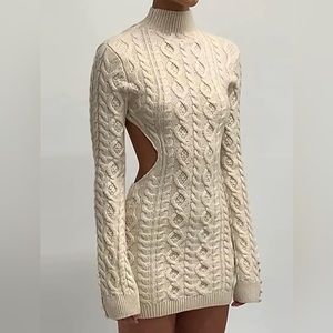 Backless sweater dress 🔥🔥 Size S